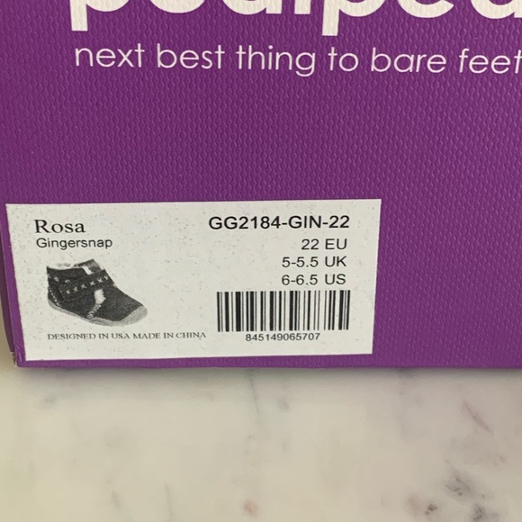 Pediped Rosa Gingersnap booties with box - Picture 5 of 5